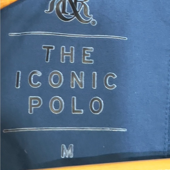 Rock & Republic Blue Space Dye Soft Iconic Polo T Shirt M - Picture 5 of 7